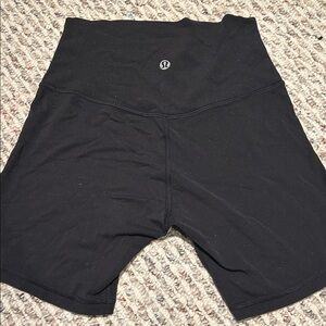 lululemon athletica Black High-Rise Bike Shorts